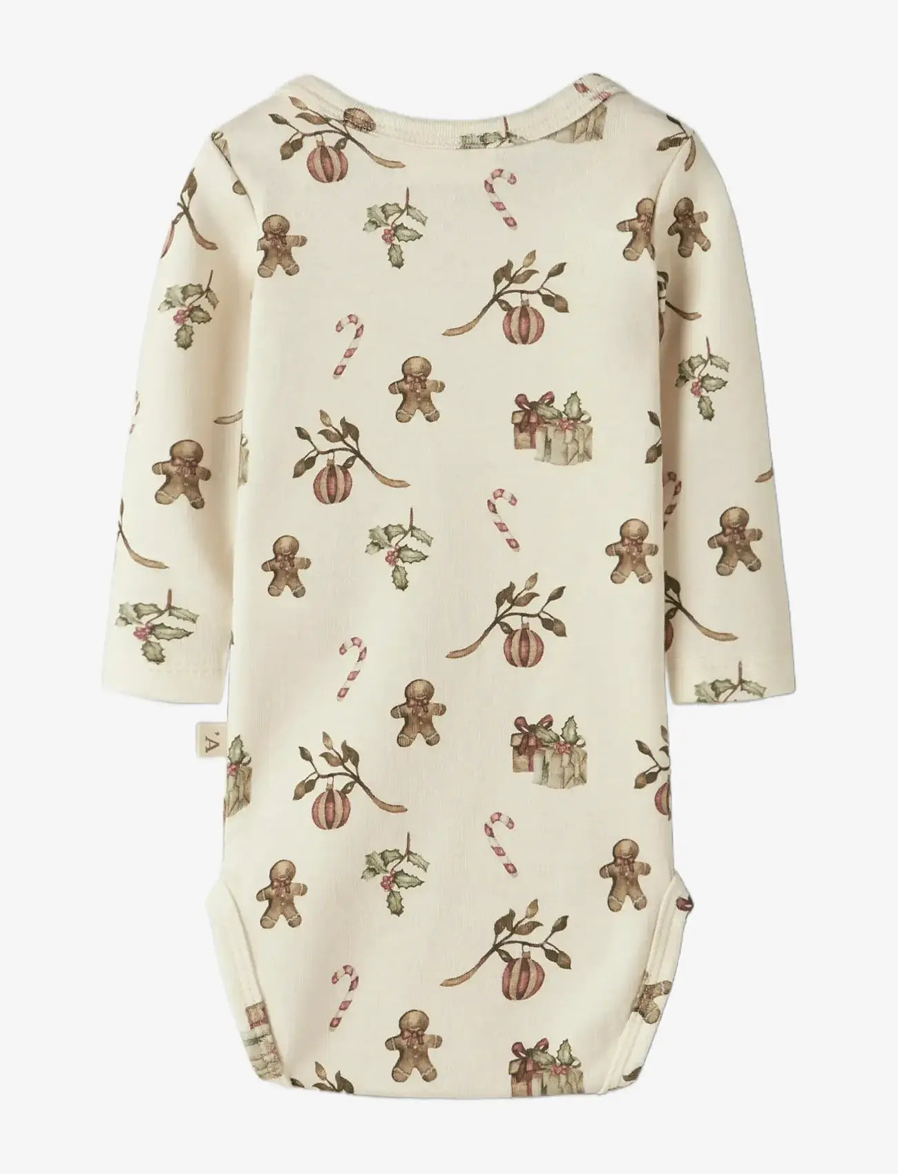 Lil'Atelier - NBNLAYO GIS LS SLIM BODY LIL - langärmelige bodys - turtledove - 1