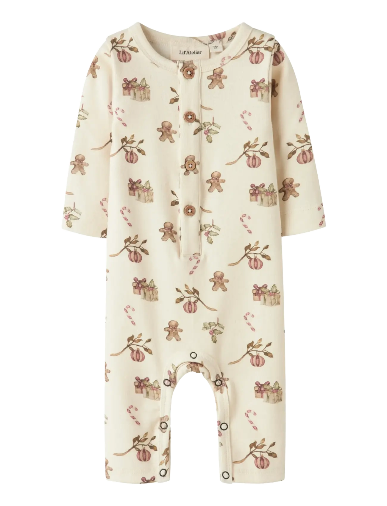 Lil'Atelier NBNLAYO GIP LS SLIM SUIT LIL - Pikkade varrukatega - TURTLEDOVE / cream