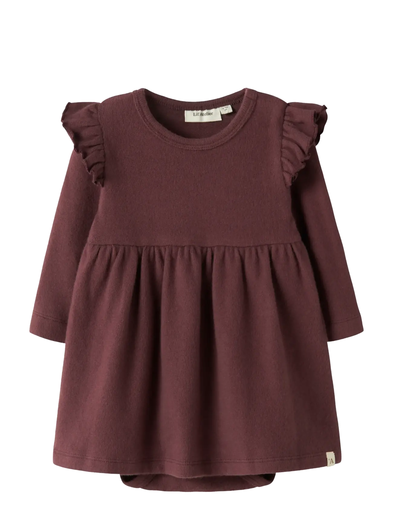 NBFTHORA HUN LS BODY DRESS LIL - CATAWBA GRAPE