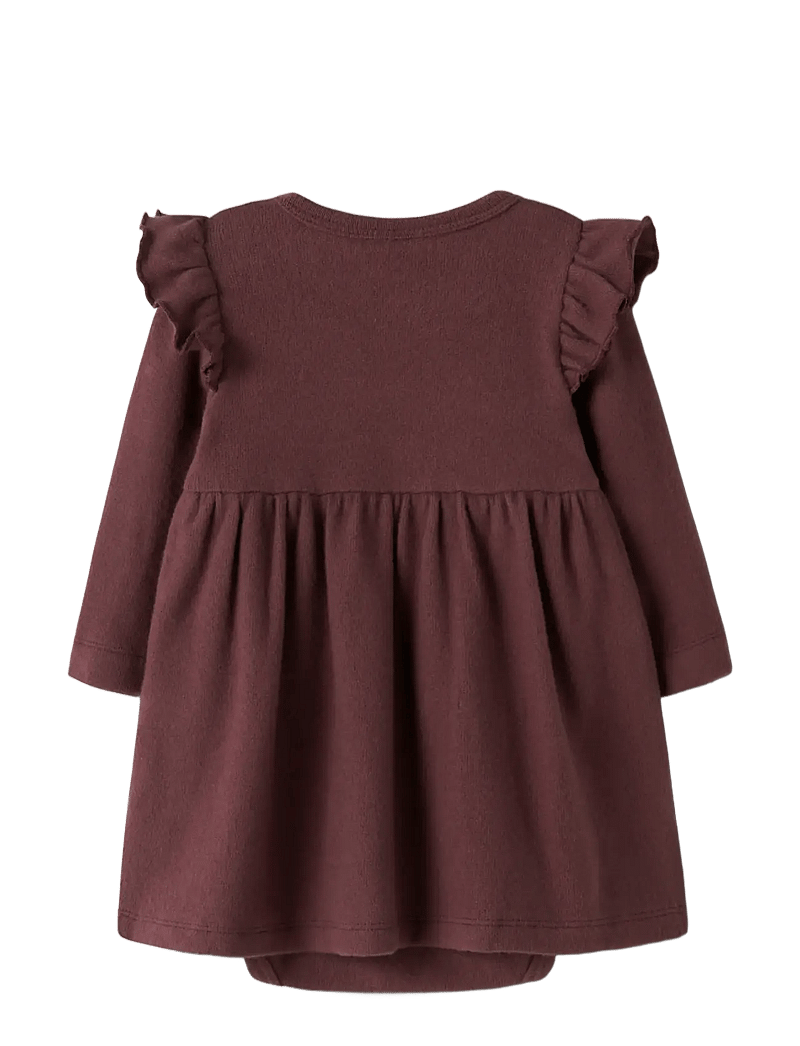 Lil'Atelier - NBFTHORA HUN LS BODY DRESS LIL - langärmelige babykleider - catawba grape - 1