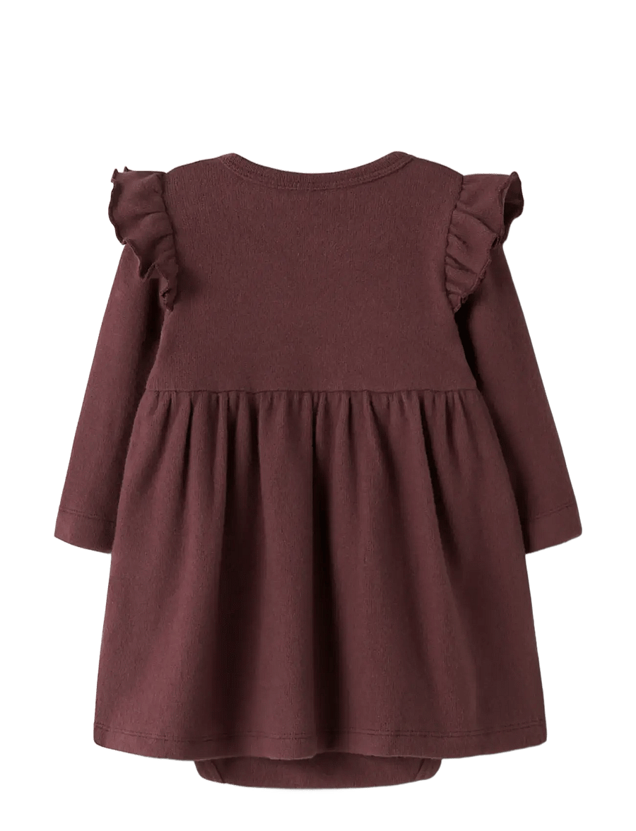 Lil'Atelier - NBFTHORA HUN LS BODY DRESS LIL - sukienki dla dziewczynek z długim rękawem - catawba grape - 2