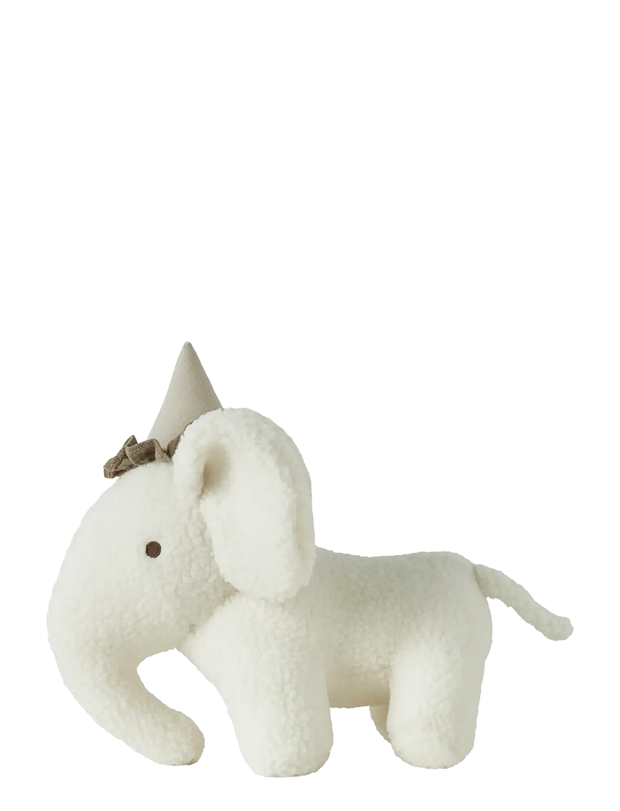 Lil'Atelier - NBNNIGO SHERPA TOY ELEPHANT LIL - tøjdyr - coconut milk - 1