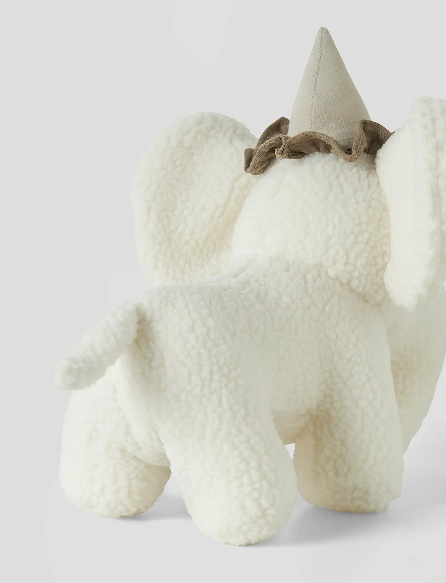 Lil'Atelier - NBNNIGO SHERPA TOY ELEPHANT LIL - tøjdyr - coconut milk - 2