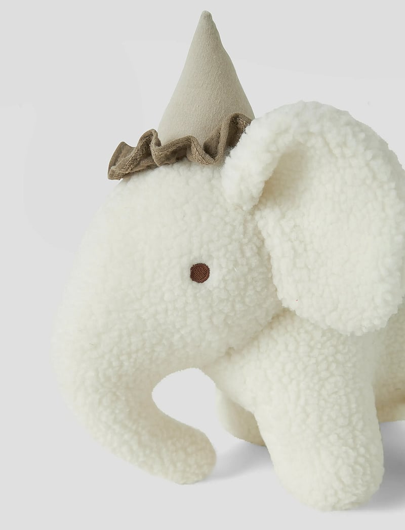 Lil'Atelier - NBNNIGO SHERPA TOY ELEPHANT LIL - pehmed loomad - coconut milk - 4
