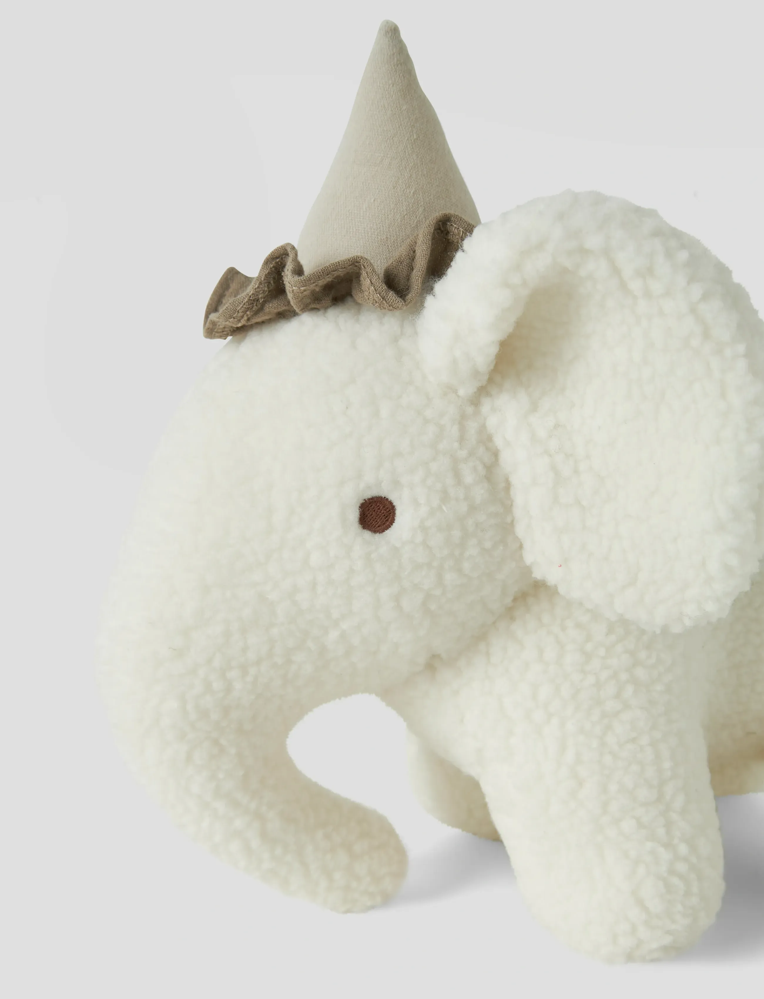 Lil'Atelier - NBNNIGO SHERPA TOY ELEPHANT LIL - tøjdyr - coconut milk - 4