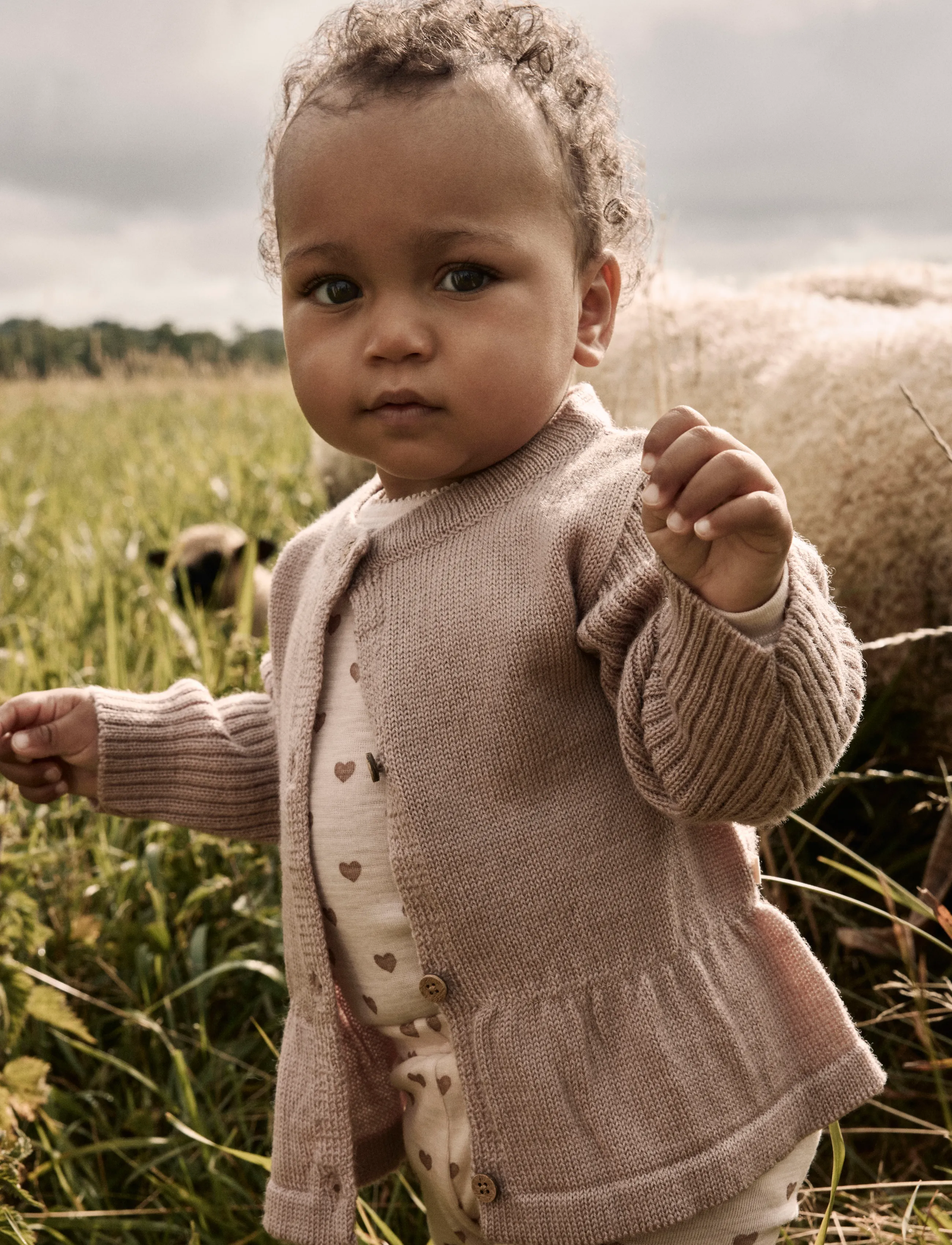Lil'Atelier - NBFNOMO NIA WOOL LS KNIT CARD LIL - cardigans - fawn - 3