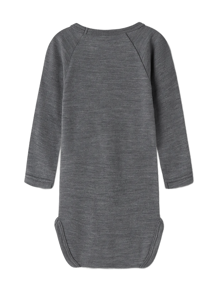 Lil'Atelier - NBNNESTER WOOL LS SLIM BODY LIL - beebi alusriided - poppy seed - 1