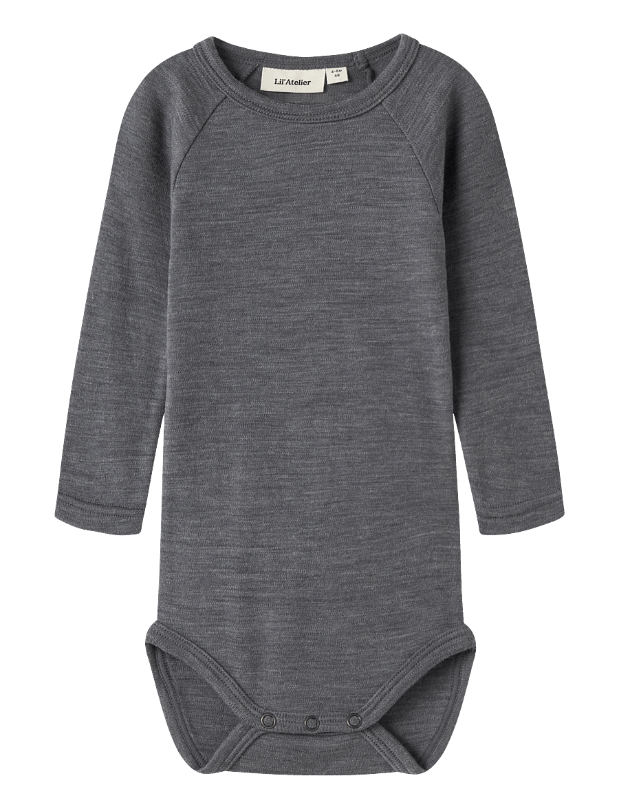 Lil'Atelier - NBNNESTER WOOL LS SLIM BODY LIL - beebi alusriided - poppy seed - 2