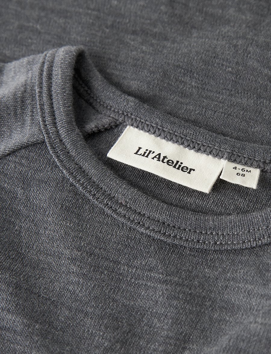 Lil'Atelier - NBNNESTER WOOL LS SLIM BODY LIL - beebi alusriided - poppy seed - 3