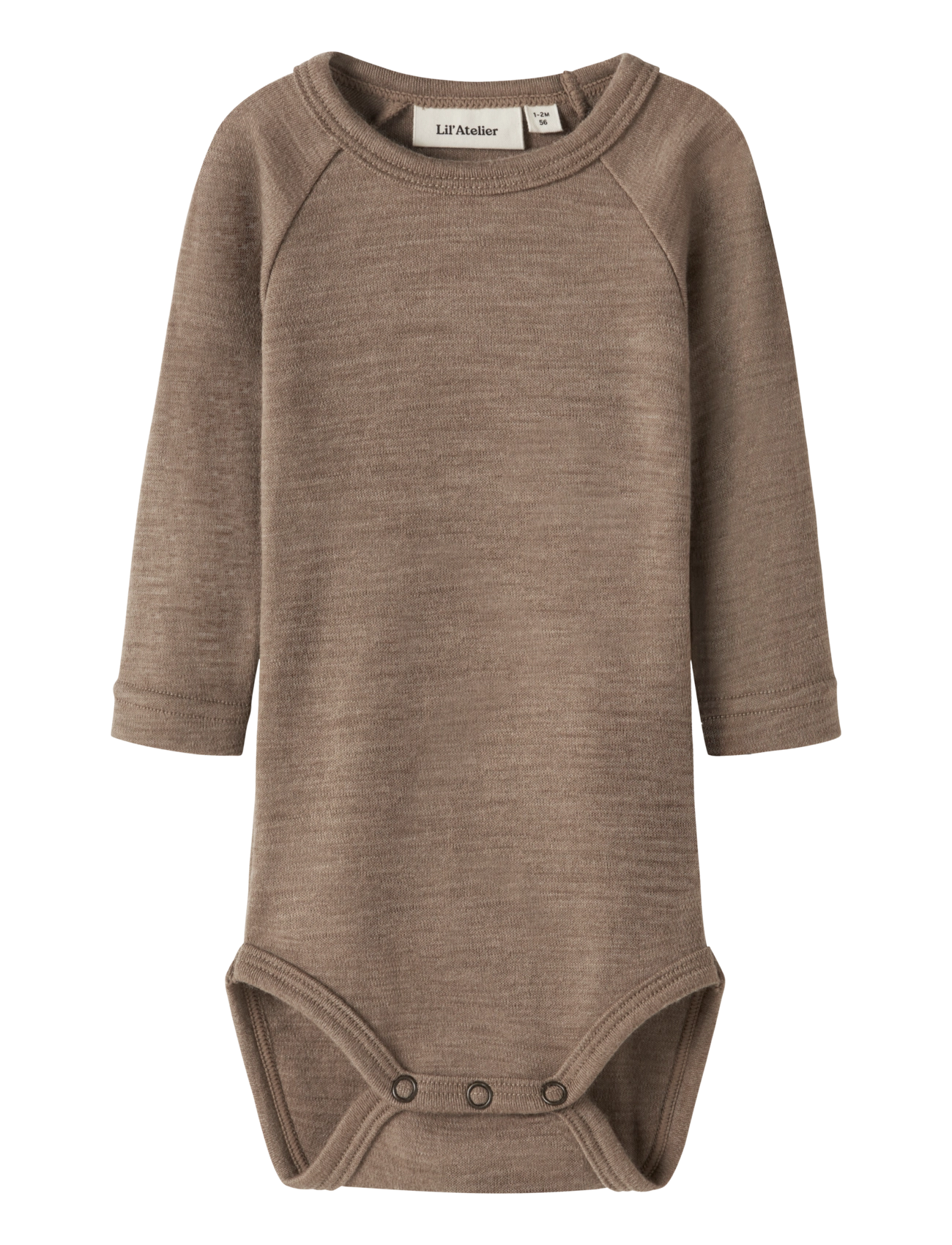 Lil'Atelier - NBNNESTER WOOL LS SLIM BODY LIL - long-sleeved bodies - sepia tint - 3