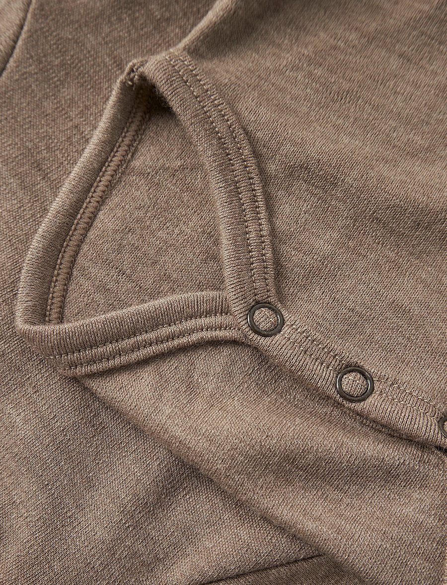 Lil'Atelier - NBNNESTER WOOL LS SLIM BODY LIL - langärmelige bodys - sepia tint - 5