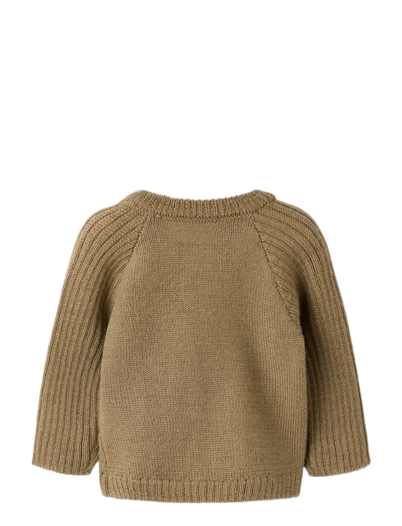 Lil'Atelier - NBMNOMO NOA WOOL LS KNIT CARD LIL - cardigans - sepia tint - 1