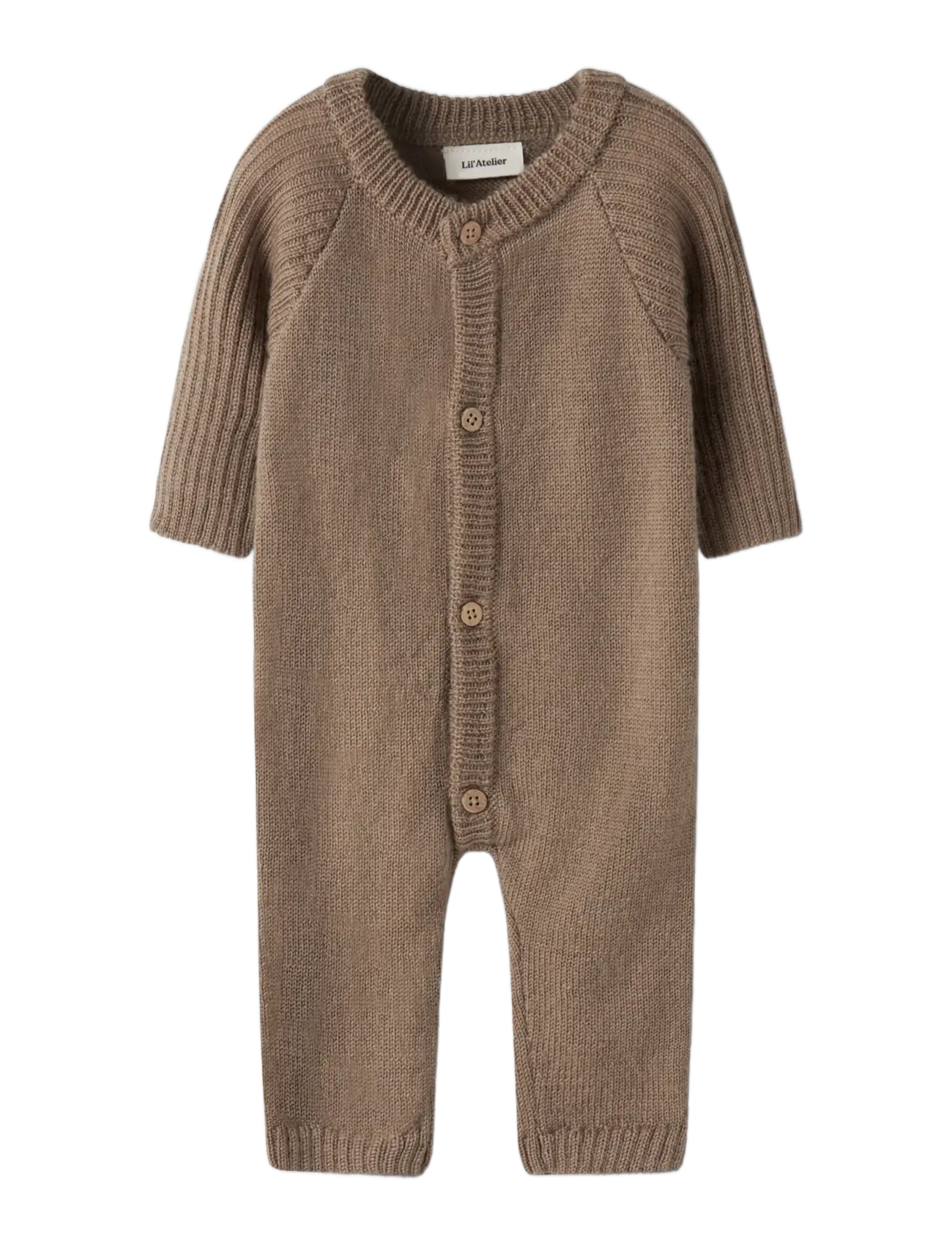 Lil'Atelier NBMNOMO NOA WOOL LS KNIT SUIT LIL - New Arrivals - SEPIA TINT / brown