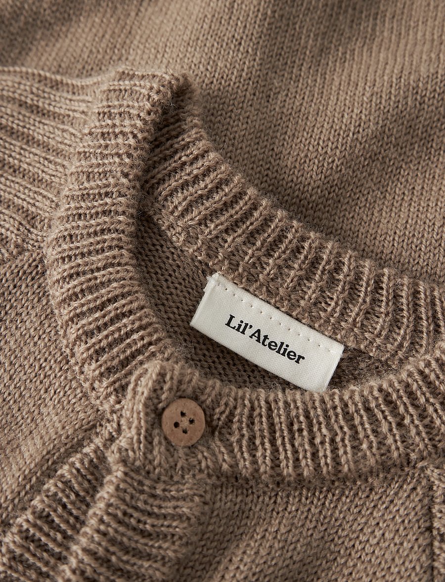 Lil'Atelier - NBMNOMO NOA WOOL LS KNIT SUIT LIL - langärmelig - sepia tint - 4