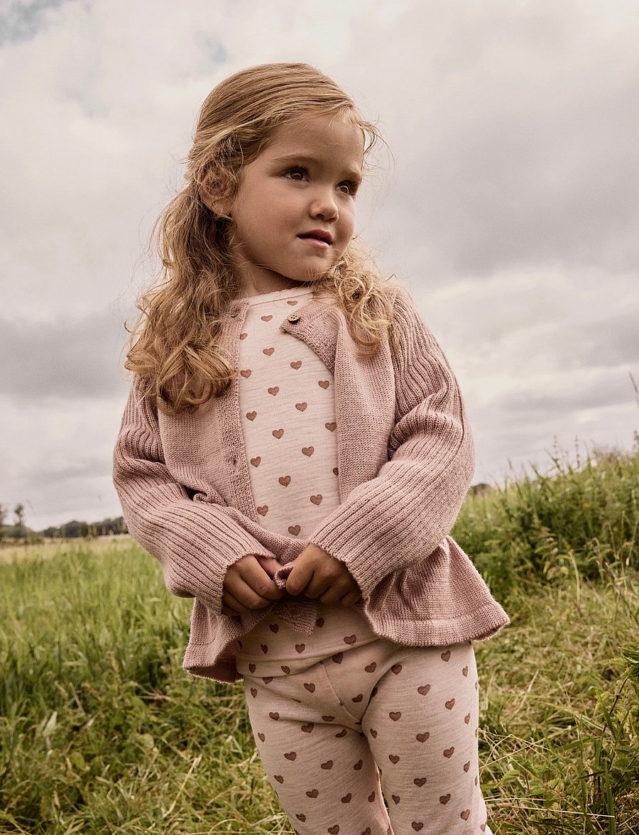 Lil'Atelier - NMFNOMO NIA WOOL LS KNIT CARD LIL - cardigans - fawn - 3