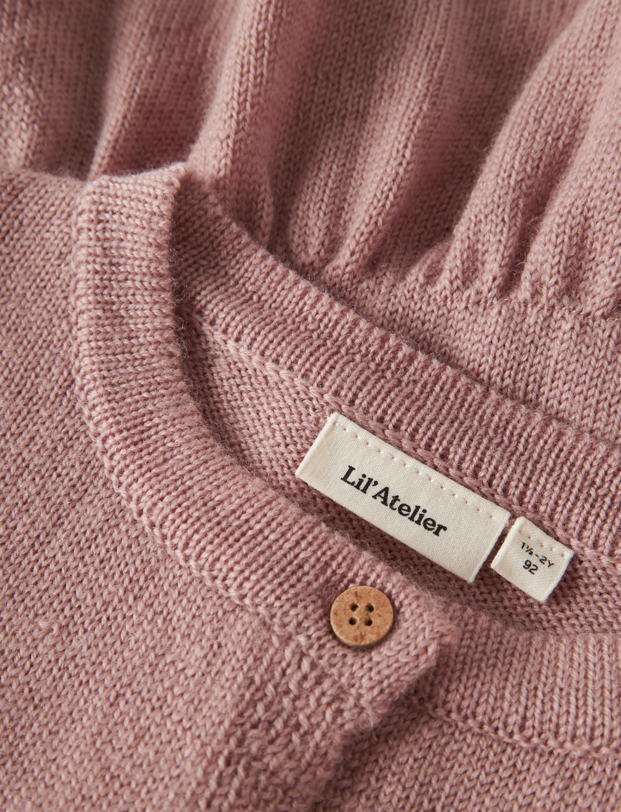 Lil'Atelier - NMFNOMO NIA WOOL LS KNIT CARD LIL - cardigans - fawn - 4