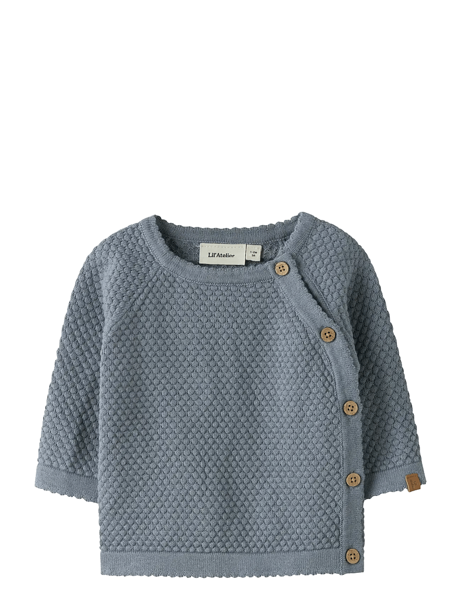 Lil'Atelier - NBMFICO LS WRAP KNIT LIL - truien - tradewinds - 1