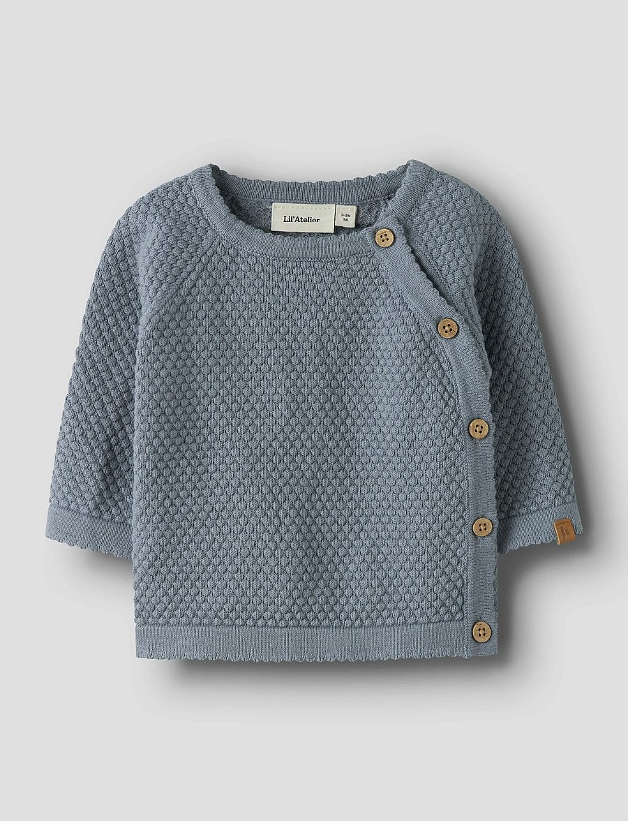 Lil'Atelier - NBMFICO LS WRAP KNIT LIL - truien - tradewinds - 0