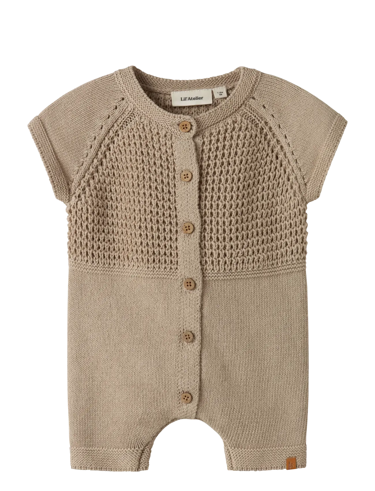 Lil'Atelier NBMFIFER SS LOOSE KNIT SUIT LIL - Lil'Atelier - OXFORD TAN / beige