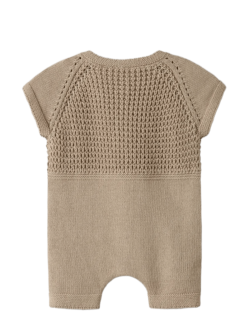 Lil'Atelier - NBMFIFER SS LOOSE KNIT SUIT LIL - jumpsuits - oxford tan - 1