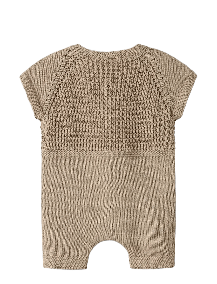 Lil'Atelier - NBMFIFER SS LOOSE KNIT SUIT LIL - buksedragter - oxford tan - 1