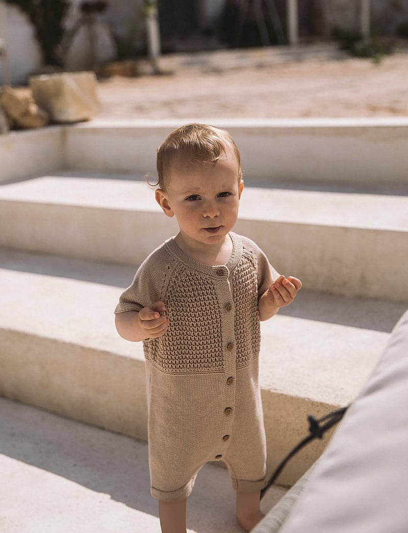 Lil'Atelier - NBMFIFER SS LOOSE KNIT SUIT LIL - jumpsuits - oxford tan - 3