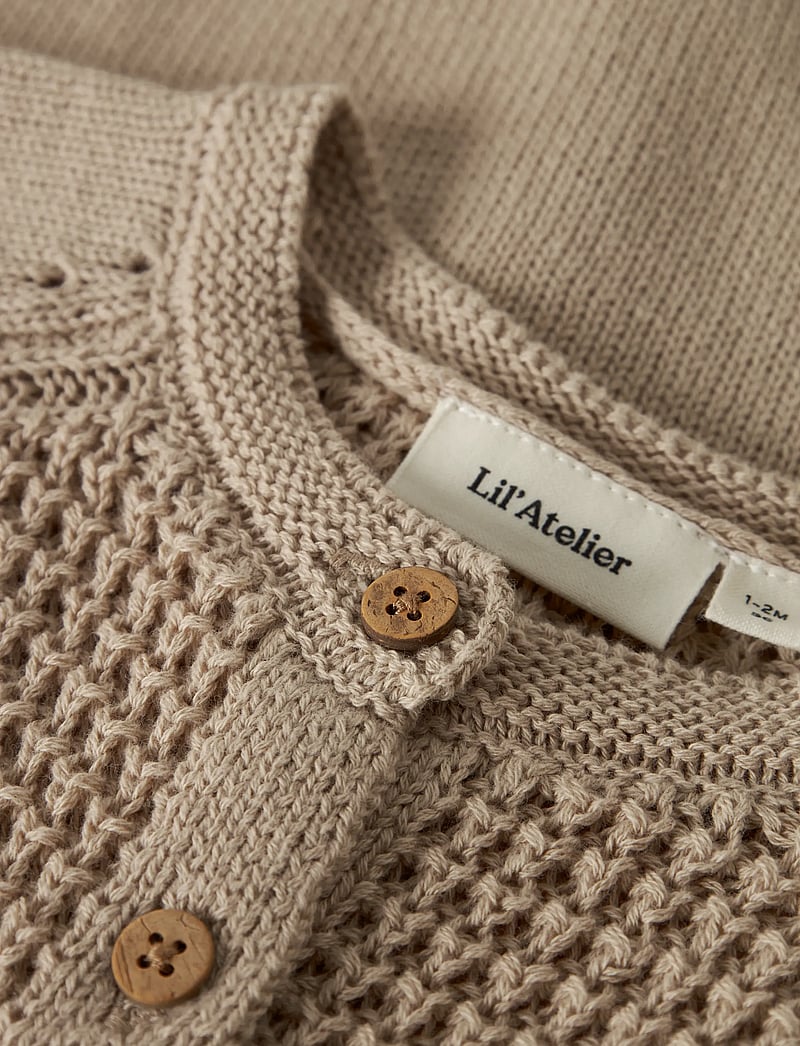 Lil'Atelier - NBMFIFER SS LOOSE KNIT SUIT LIL - jumpsuits - oxford tan - 4