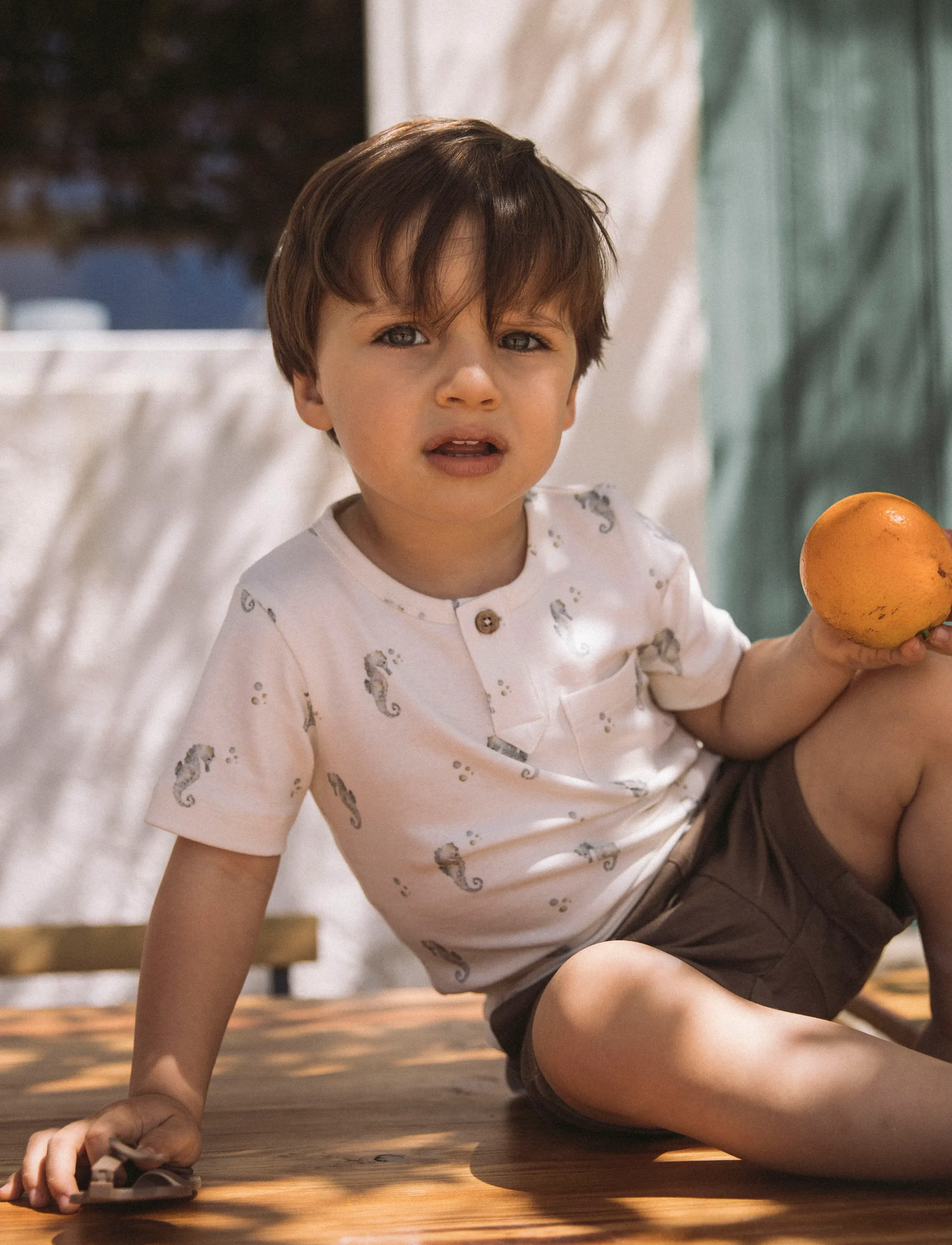 Lil'Atelier - NMMGAYO SIK SS SLIM TOP LIL - kurzärmelige - coconut milk - 2