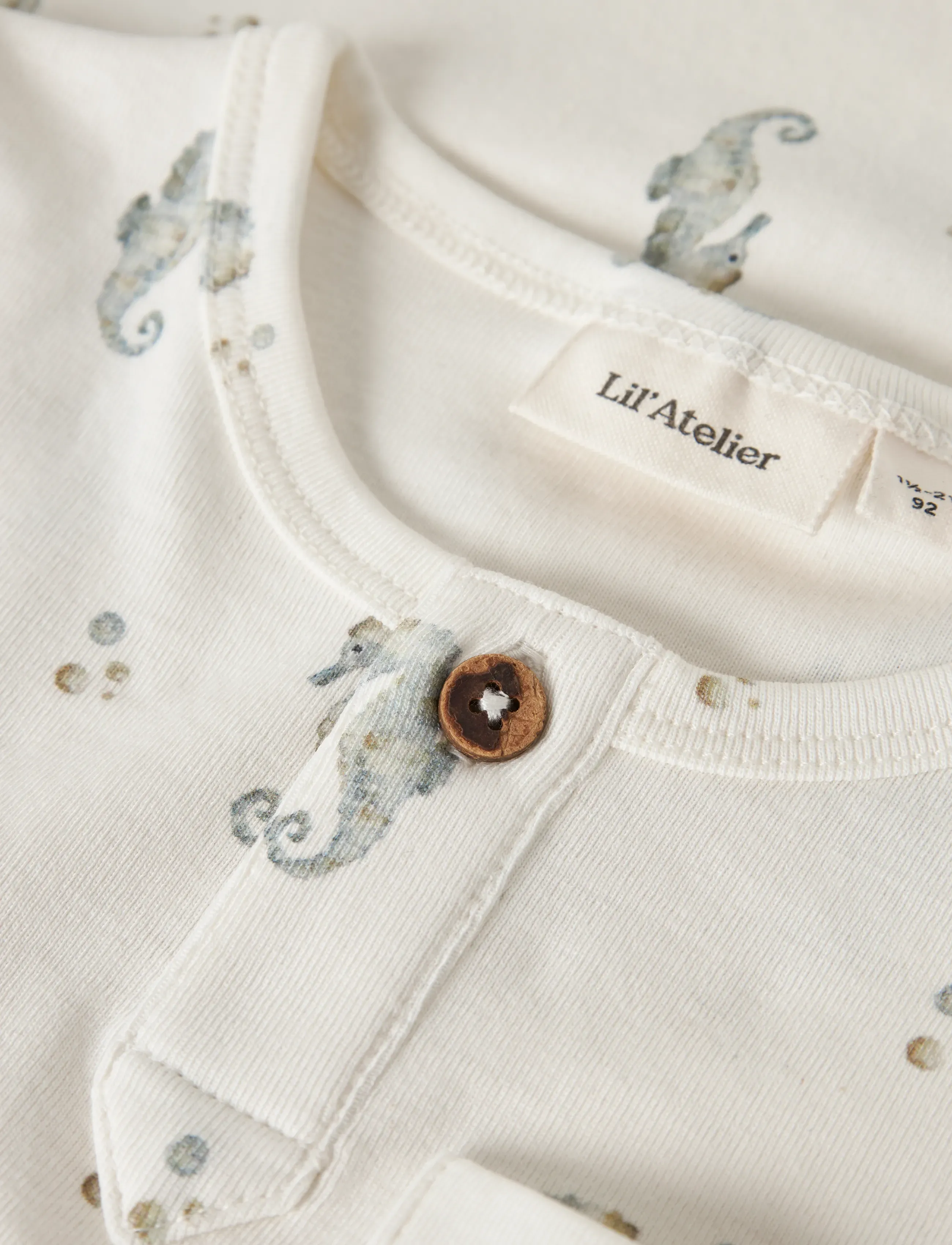 Lil'Atelier - NMMGAYO SIK SS SLIM TOP LIL - kurzärmelige - coconut milk - 3