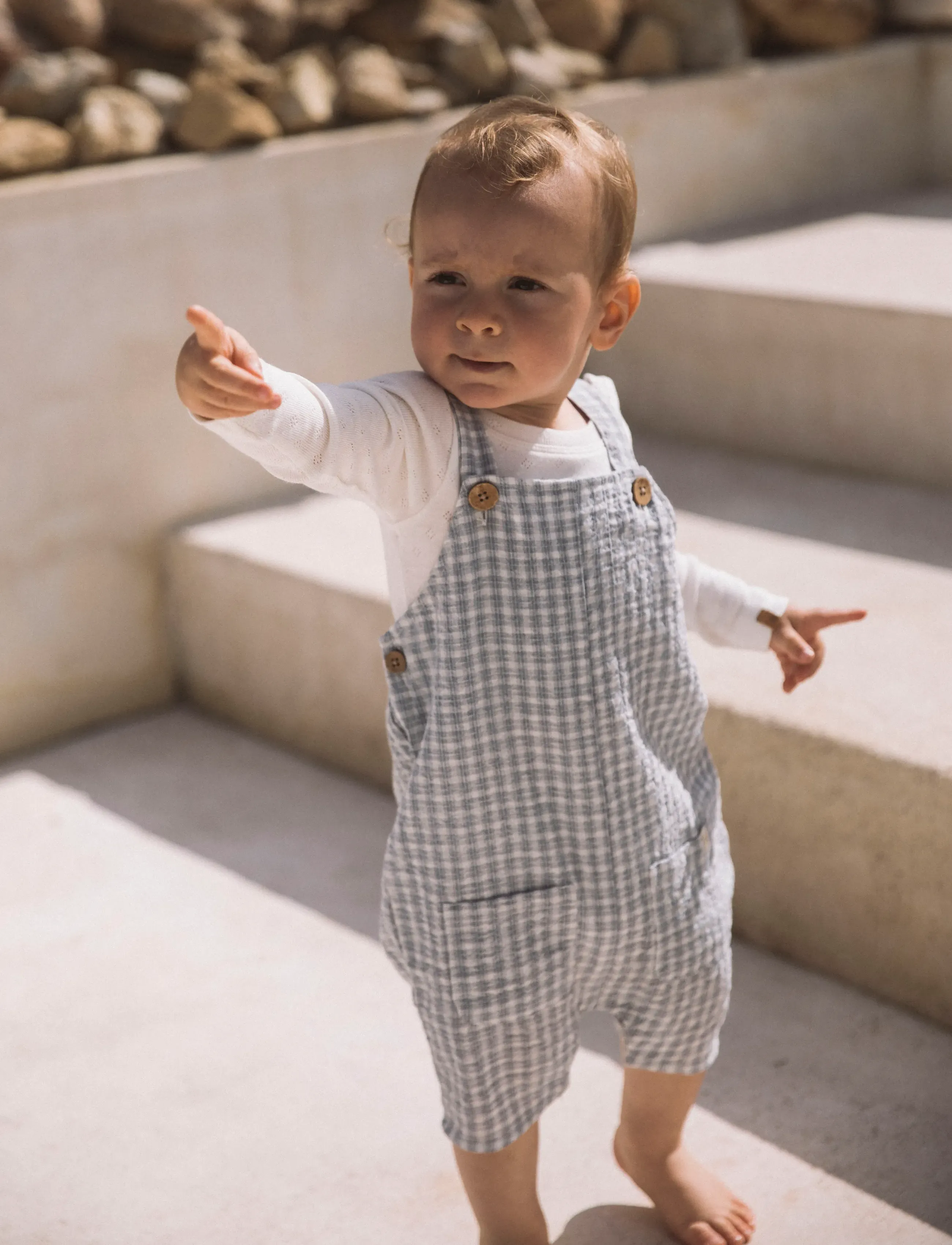 Lil'Atelier - NBMFREY LOOSE SHORT OVERALL LIL - jumpsuits - coconut milk - 2