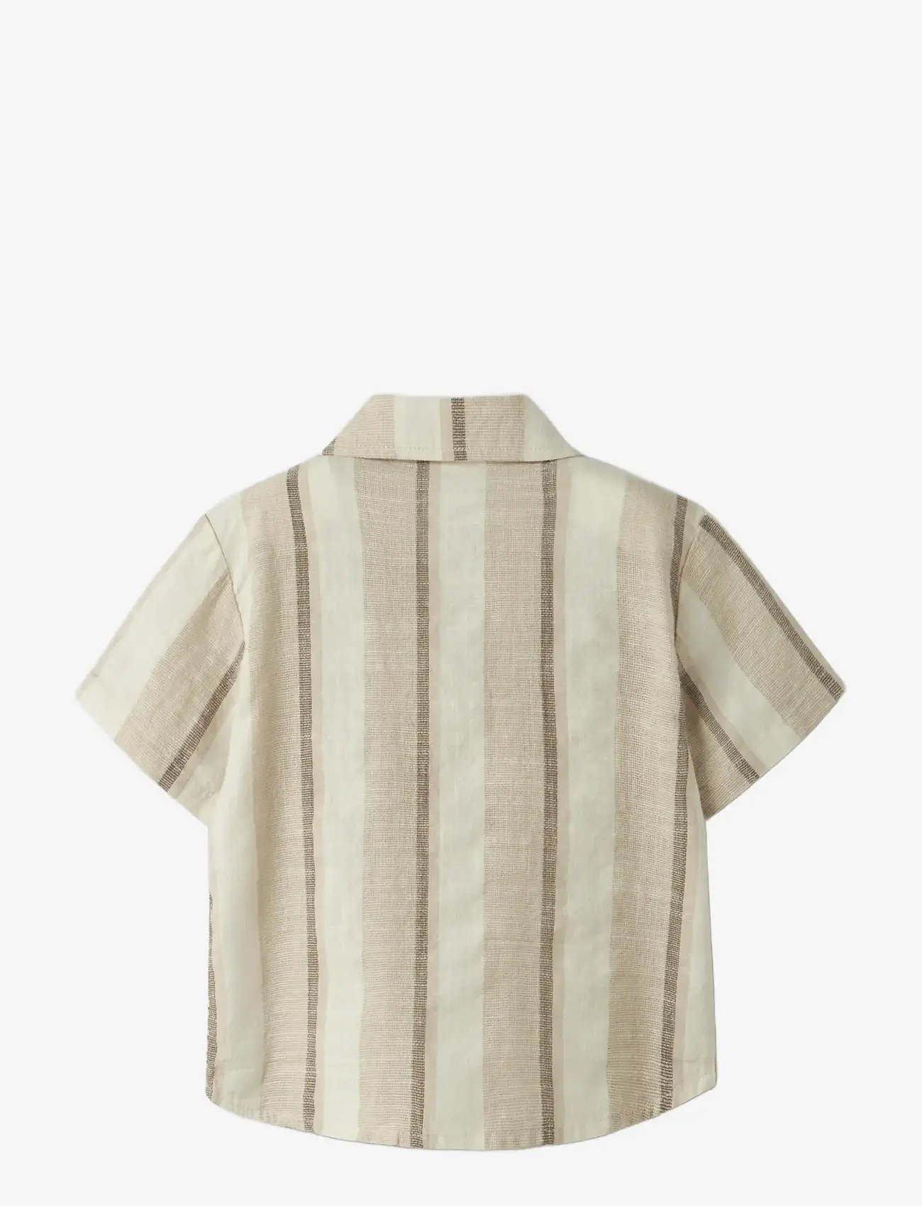 Lil'Atelier - NMMFIBERT SS LOOSE SHIRT LIL - kortärmade skjortor - coconut milk - 1