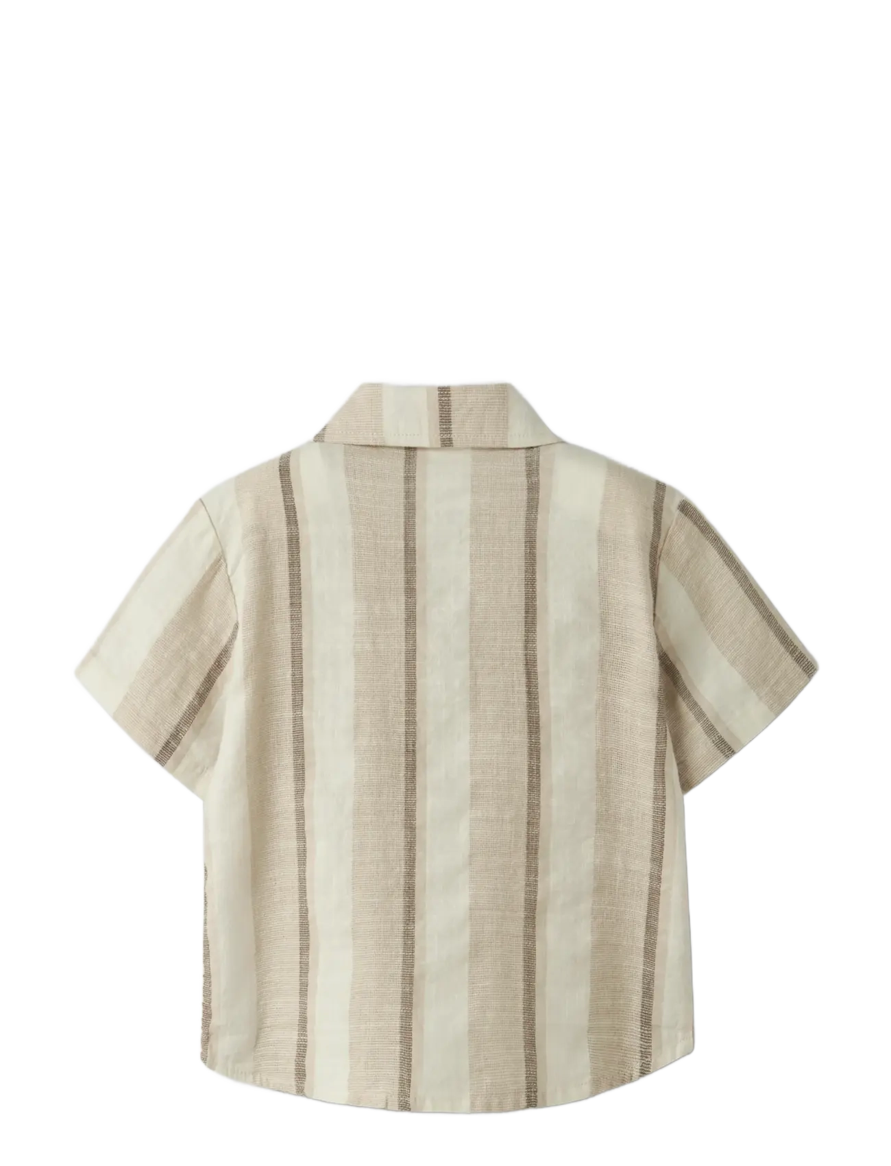 Lil'Atelier - NMMFIBERT SS LOOSE SHIRT LIL - stutterma skyrtur - coconut milk - 1