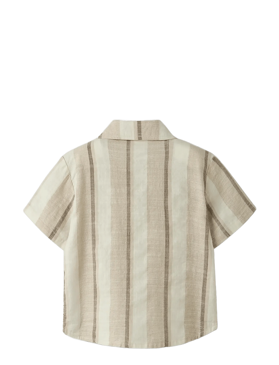 Lil'Atelier - NMMFIBERT SS LOOSE SHIRT LIL - overhemden met korte mouwen - coconut milk - 1
