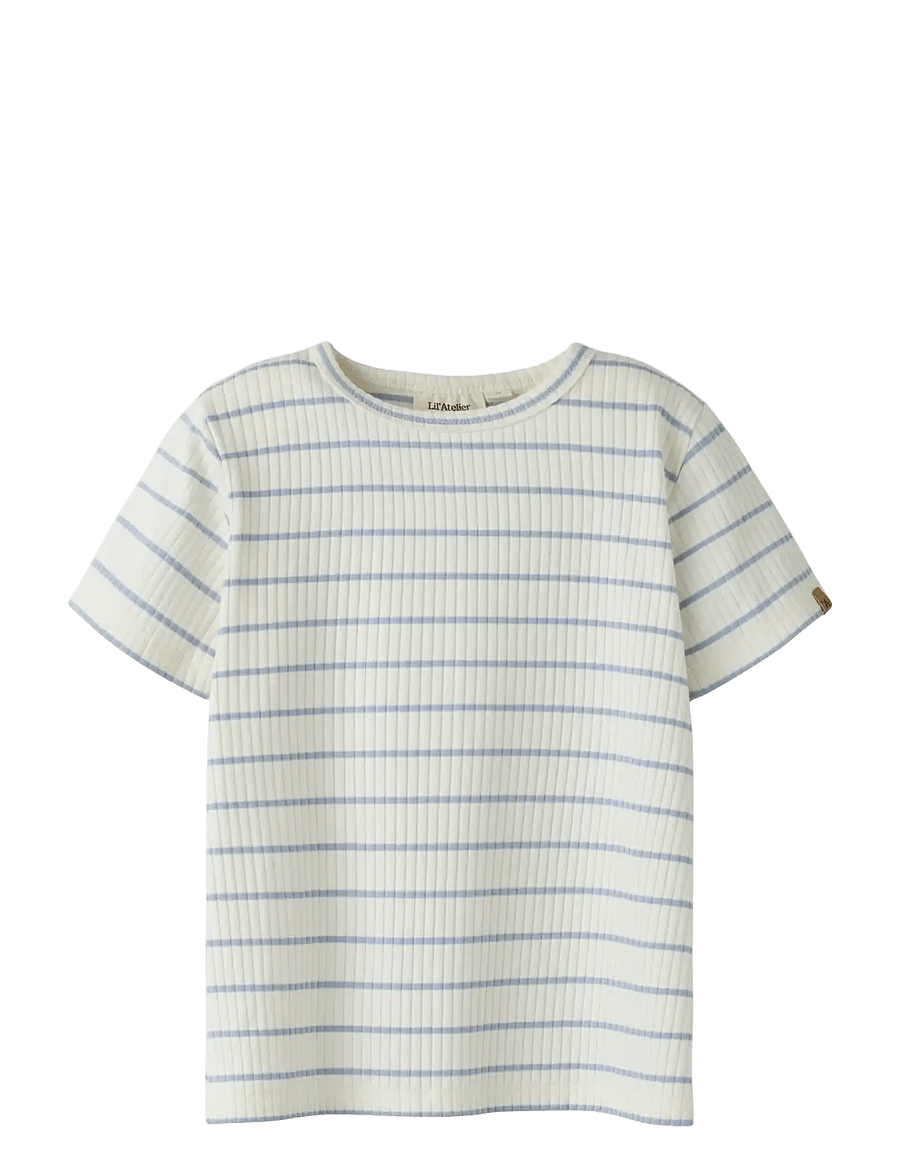 Lil'Atelier - NMMKAIL SS TOP LIL NOOS - kortærmede t-shirts - coconut milk - 0