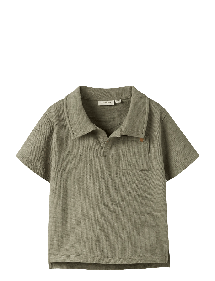 Lil'Atelier - NMMFALK SS LOOSE POLO TOP LIL - lühikeste varrukatega polod - overland trek - 0