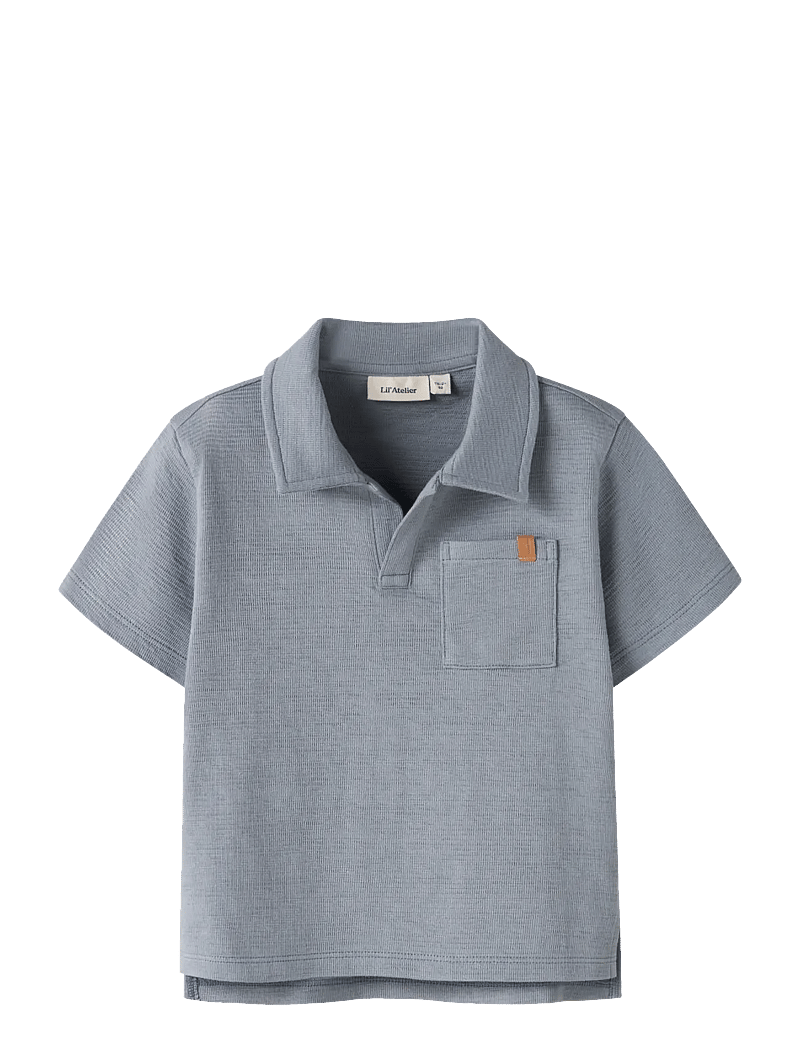 Lil'Atelier - NMMFALK SS LOOSE POLO TOP LIL - korte mouwen - tradewinds - 0