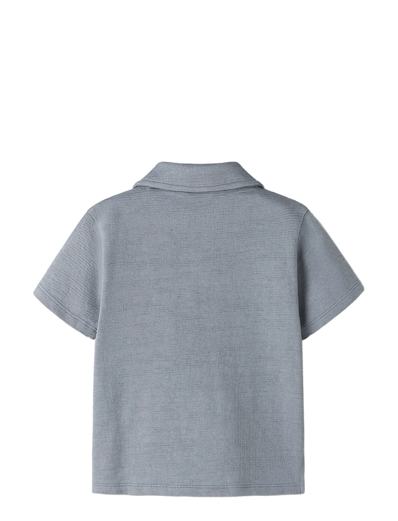 Lil'Atelier - NMMFALK SS LOOSE POLO TOP LIL - korte mouwen - tradewinds - 1