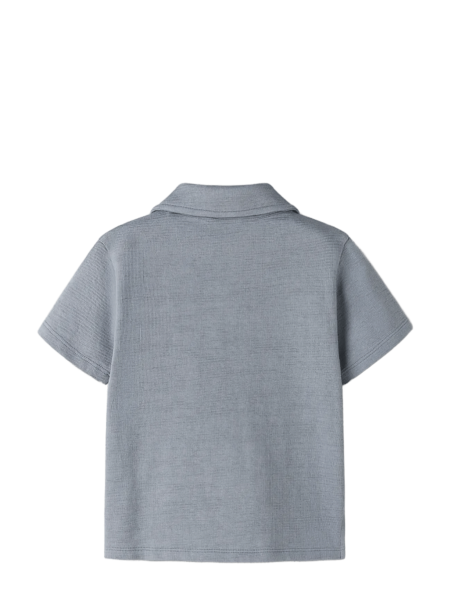 Lil'Atelier - NMMFALK SS LOOSE POLO TOP LIL - polo krekli ar īsām piedurknēm - tradewinds - 1