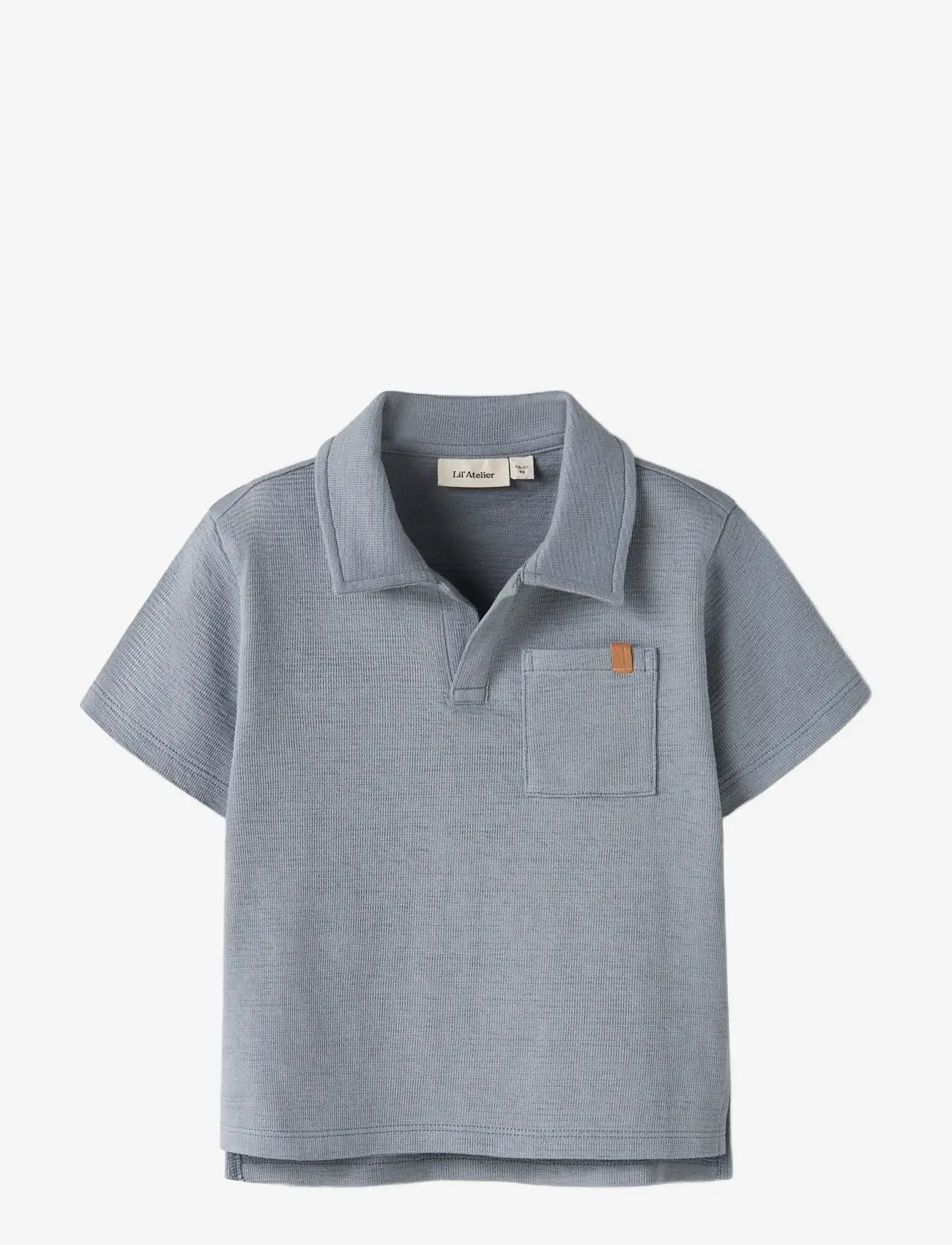 Lil'Atelier - NMMFALK SS LOOSE POLO TOP LIL - kortärmade pikéer - tradewinds - 3