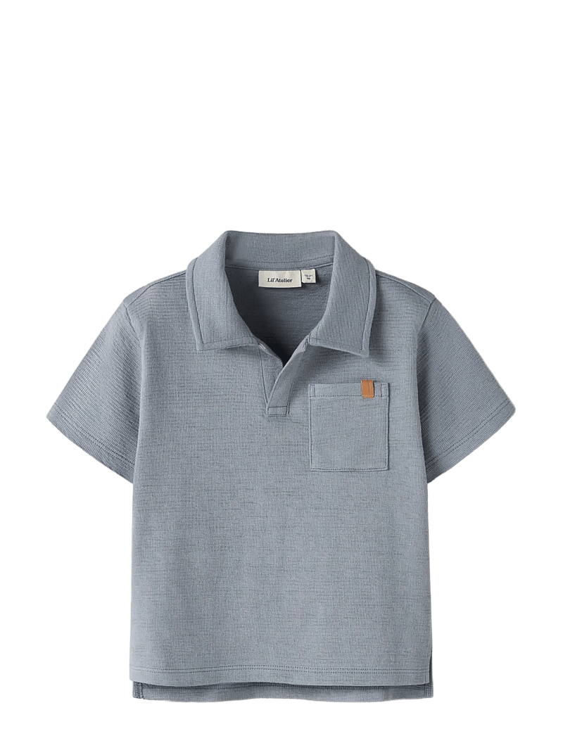 Lil'Atelier - NMMFALK SS LOOSE POLO TOP LIL - korte mouwen - tradewinds - 3