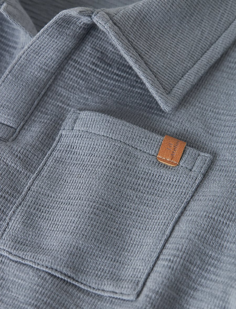 Lil'Atelier - NMMFALK SS LOOSE POLO TOP LIL - polo krekli ar īsām piedurknēm - tradewinds - 5