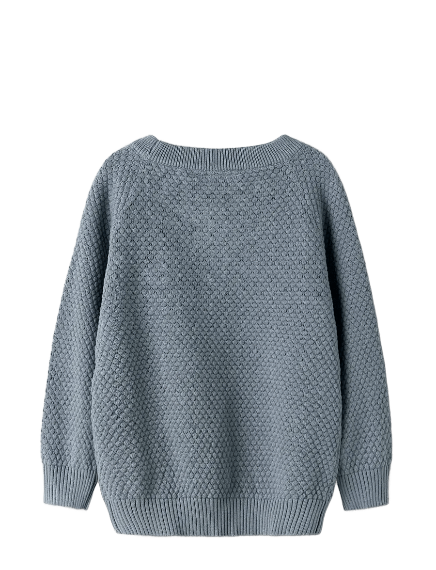 Lil'Atelier - NMMFICO LS LOOSE KNIT LIL - trøjer - tradewinds - 1