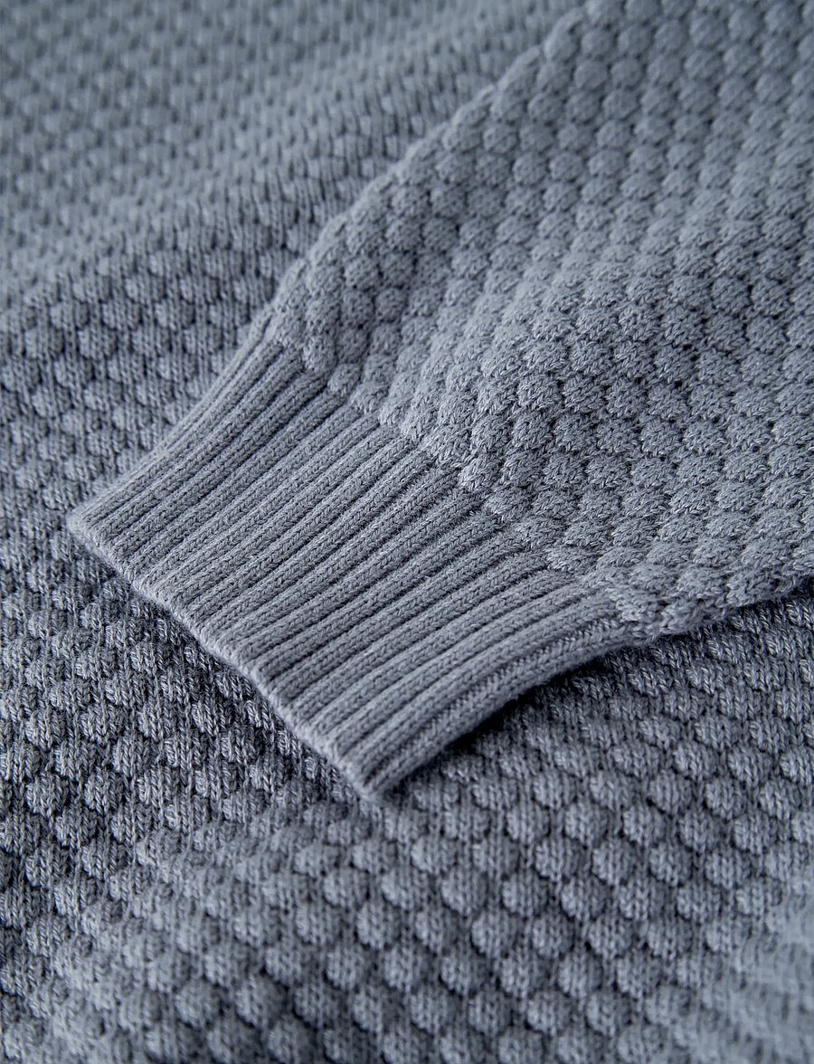 Lil'Atelier - NMMFICO LS LOOSE KNIT LIL - trøjer - tradewinds - 2