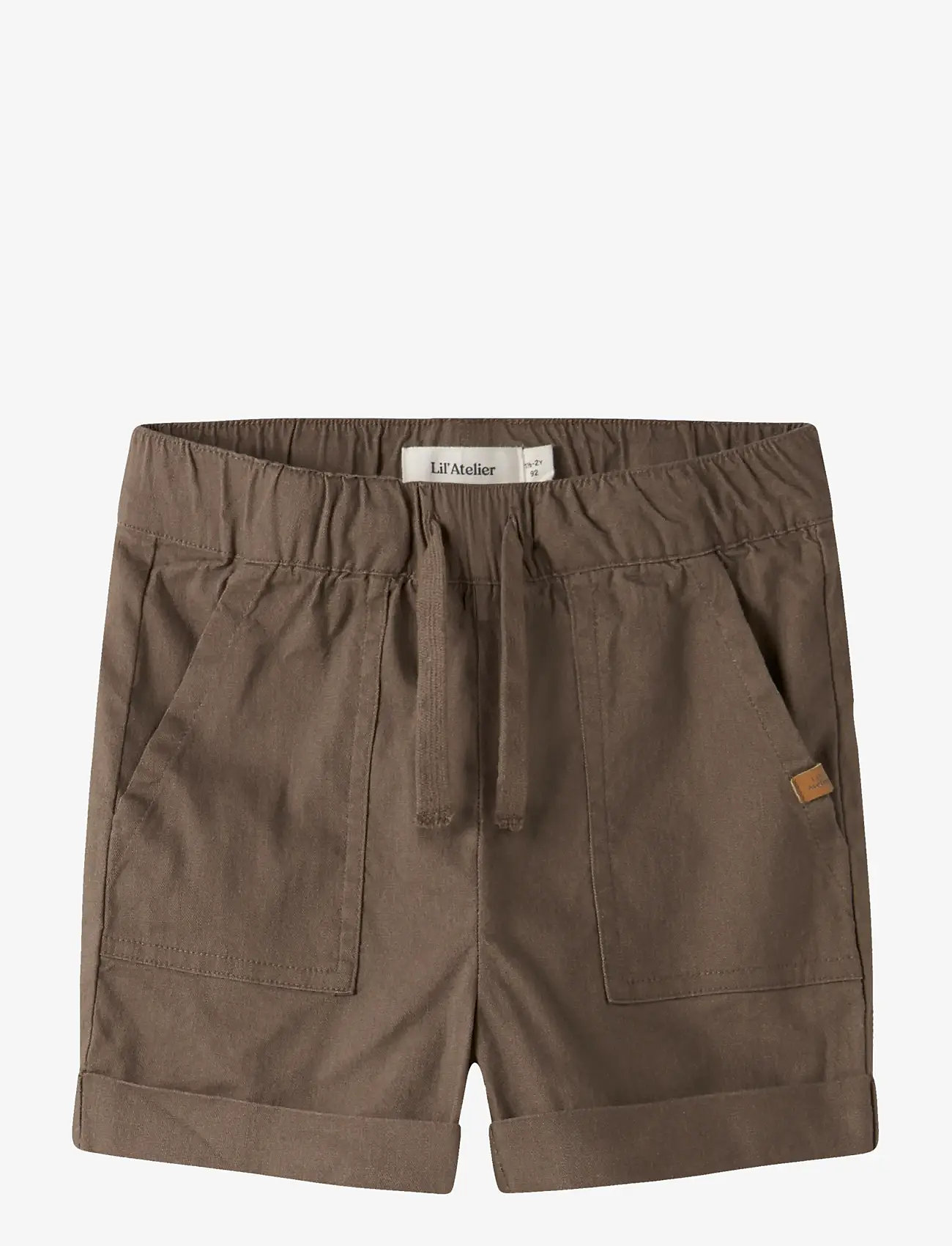 Lil'Atelier - NMMFREDRIK LOOSE SHORTS LIL - casual shorts - shitake - 0