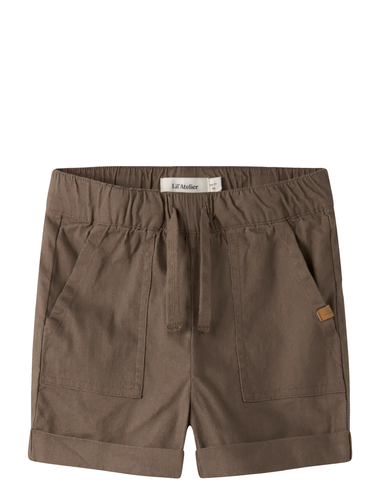 Lil'Atelier NMMFREDRIK LOOSE SHORTS LIL - Shorts - SHITAKE / brown