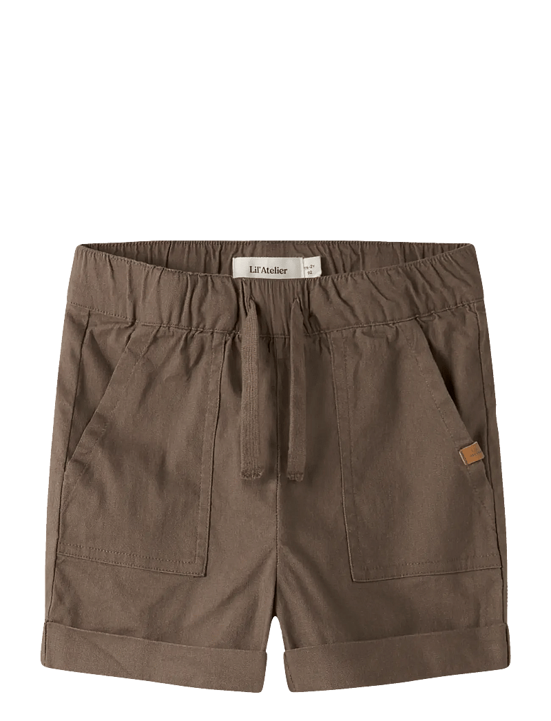 Lil'Atelier - NMMFREDRIK LOOSE SHORTS LIL - casual shorts - shitake - 0