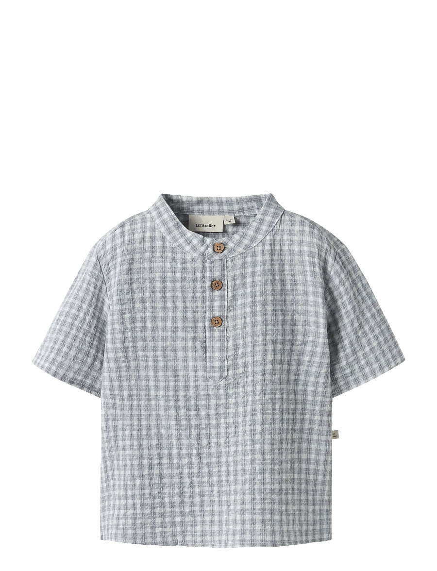Lil'Atelier - NMMFREY SS LOOSE SHIRT LIL - kortærmede skjorter - coconut milk - 0
