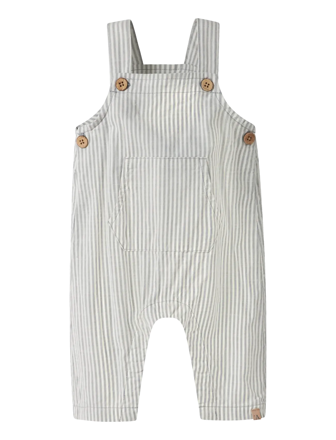 Lil'Atelier NBMDARKO LOOSE OVERALL LIL - Baby 0-2 år - COCONUT MILK / grey