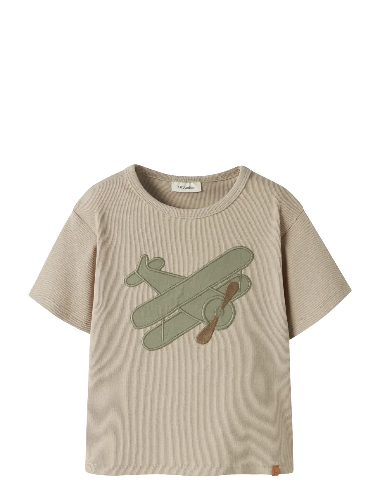 Lil'Atelier NMMHALLI HIS SS LOOSE TOP LIL - Lil'Atelier - OXFORD TAN / beige