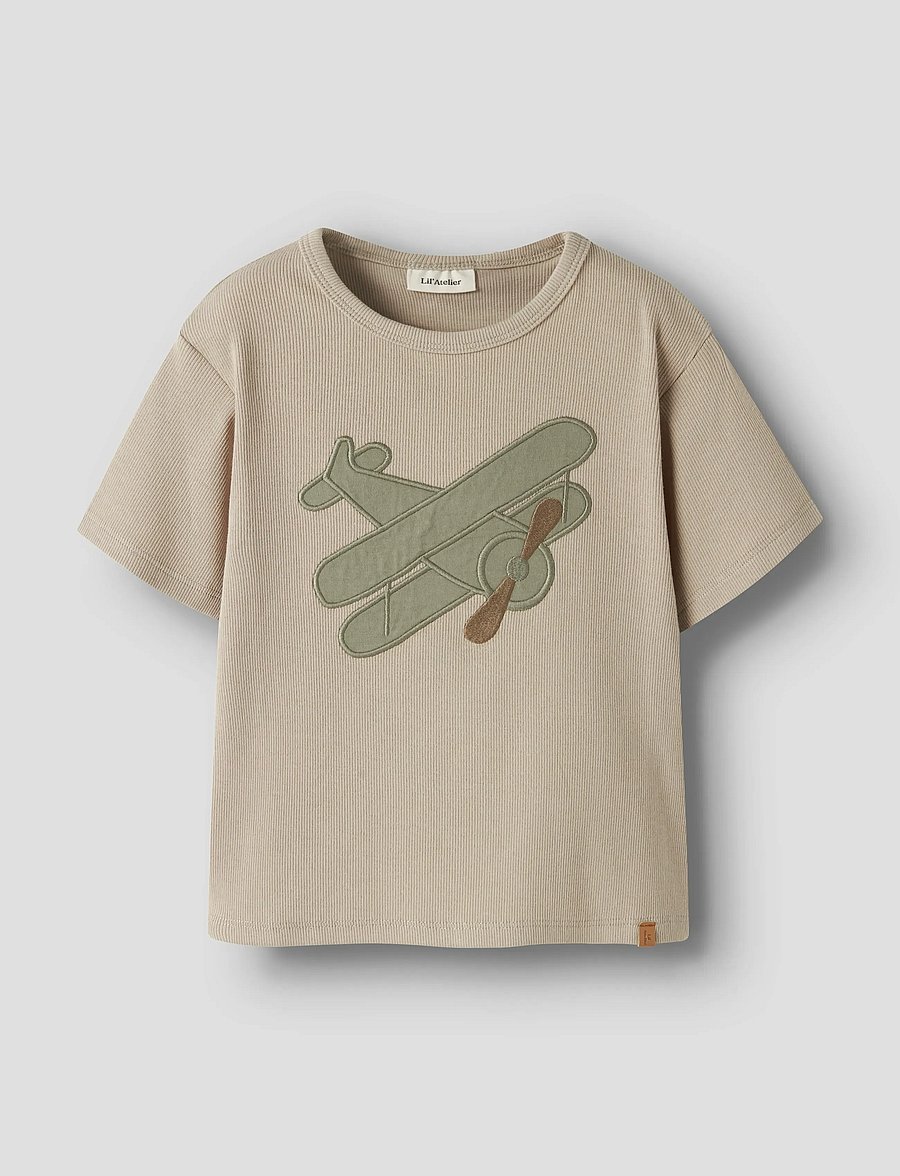 Lil'Atelier - NMMHALLI HIS SS LOOSE TOP LIL - oxford tan - 3